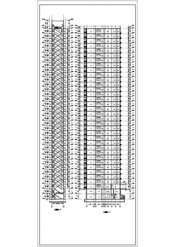 某地区33层塔式住宅楼建筑设计方案-图二