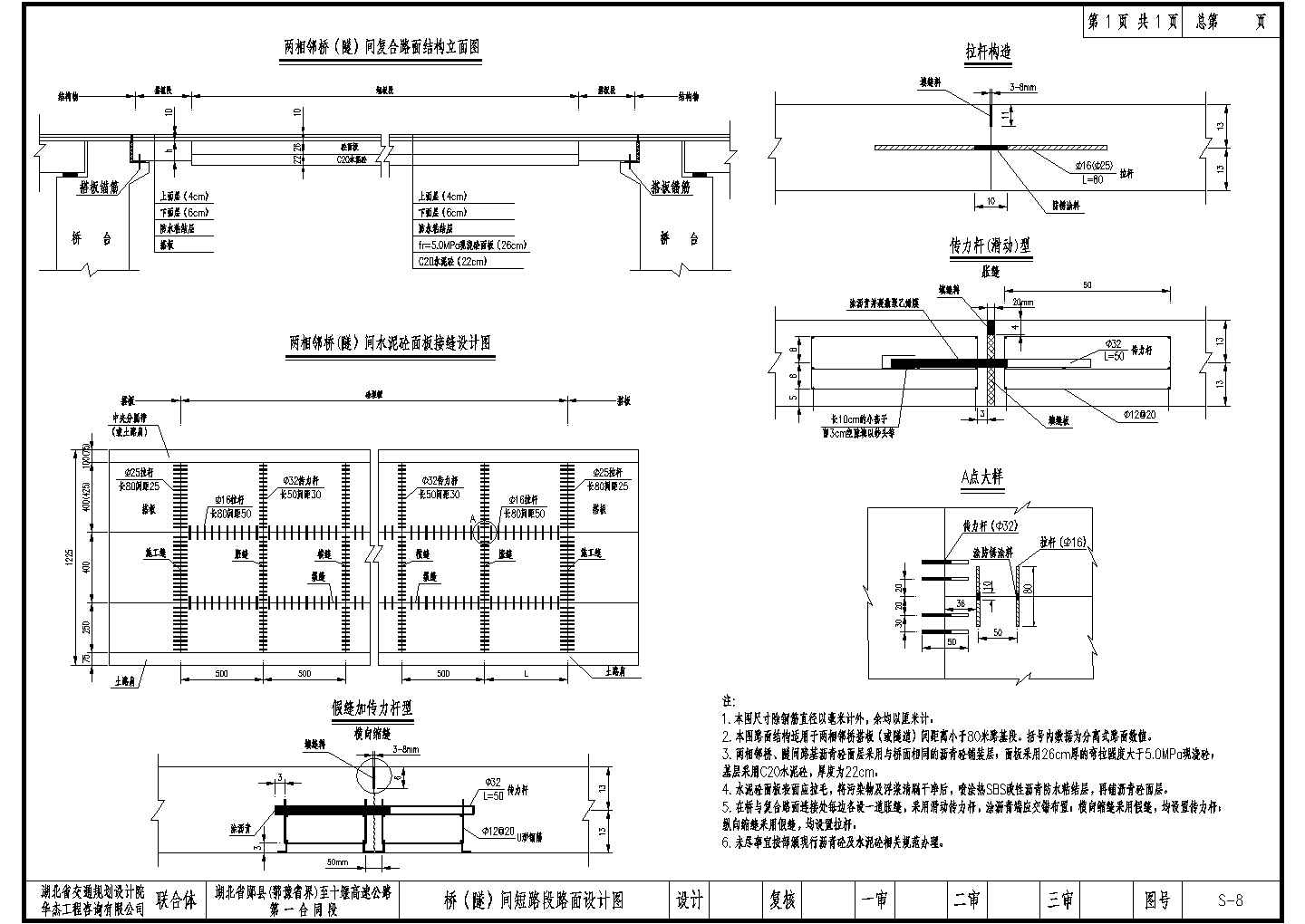 路面设计标准化设计图纸（包括杆件之间的接触设计）