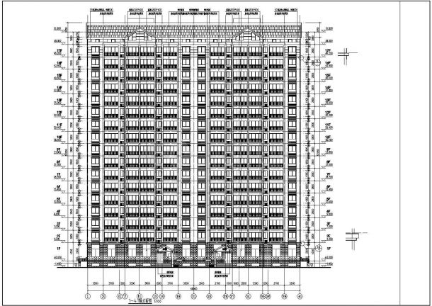 某地区17层住宅楼建筑设计施工图-图二