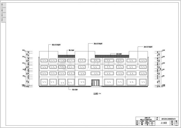 某地四层社区活动中心建筑设计方案图-图一