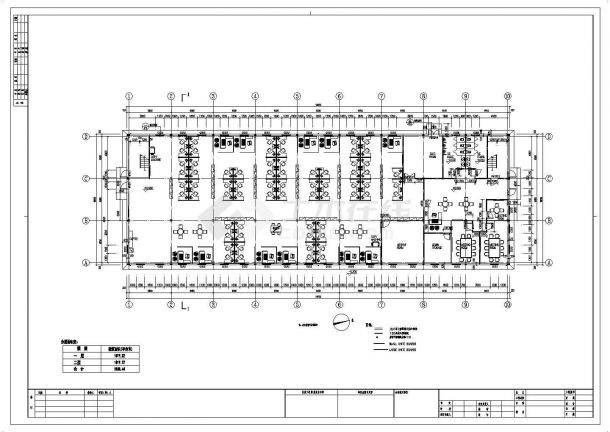 某地区二层临时办公楼建筑设计施工图-图二