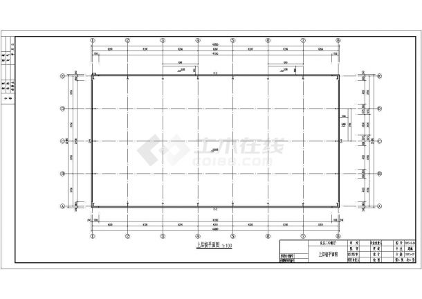 某中学单层钢结构食堂建筑设计施工图-图二