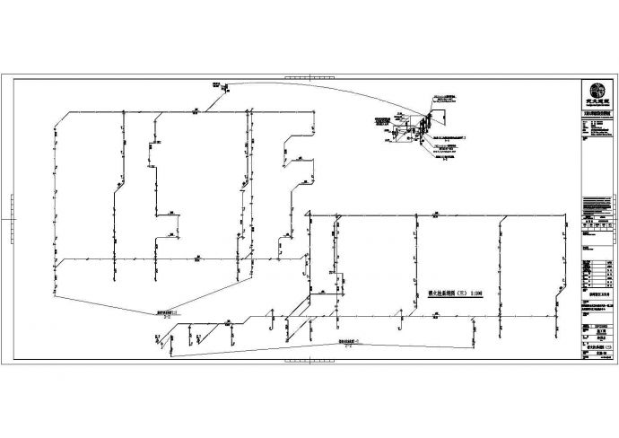 七层公建自动喷淋及消火栓给排水系统设计图_图1