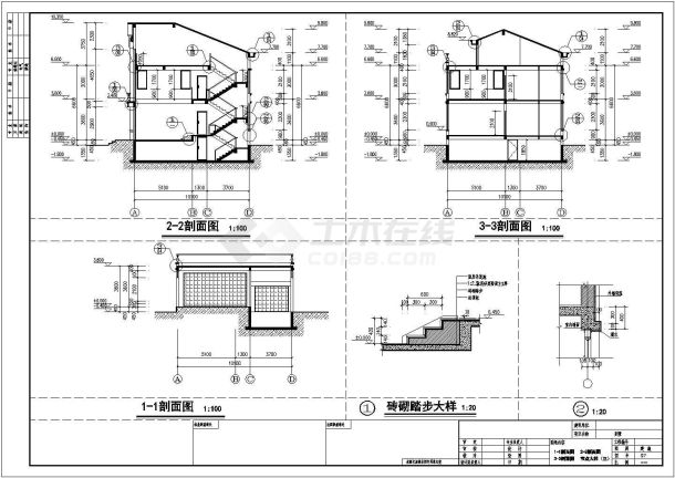 某小区二层独栋别墅建筑设计方案图纸-图二