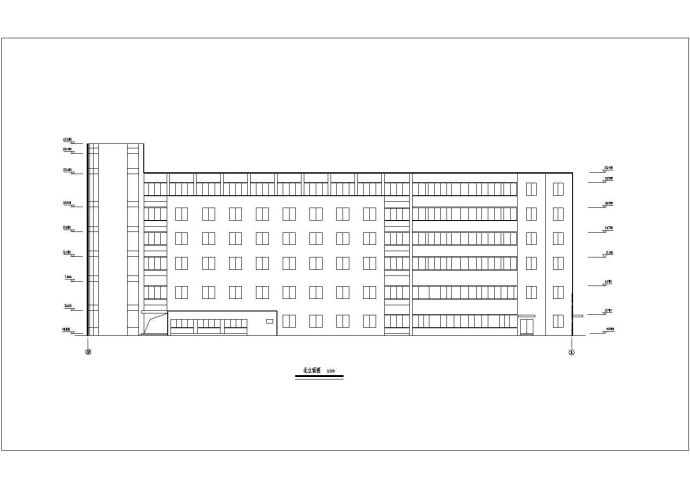 某地区6层医院急诊楼建筑设计方案_图1