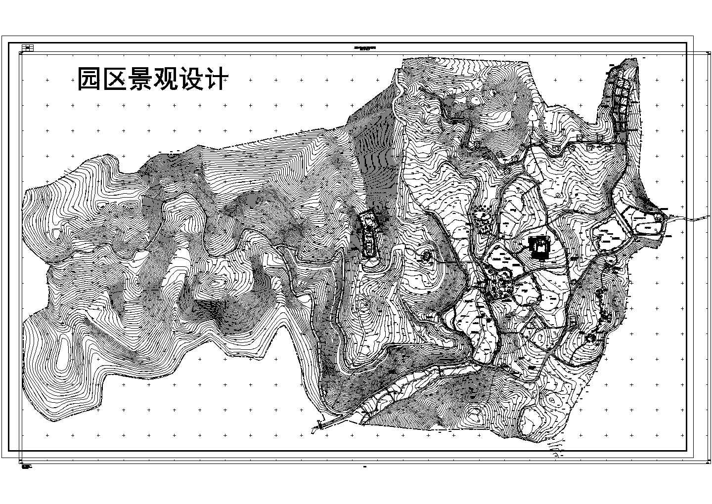 某地区农家乐园区景观规划设计方案图