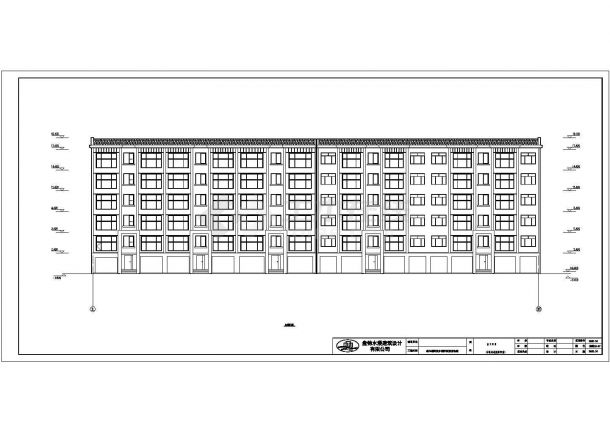 朝鲜族乡某6层住宅楼建筑设计方案-图二
