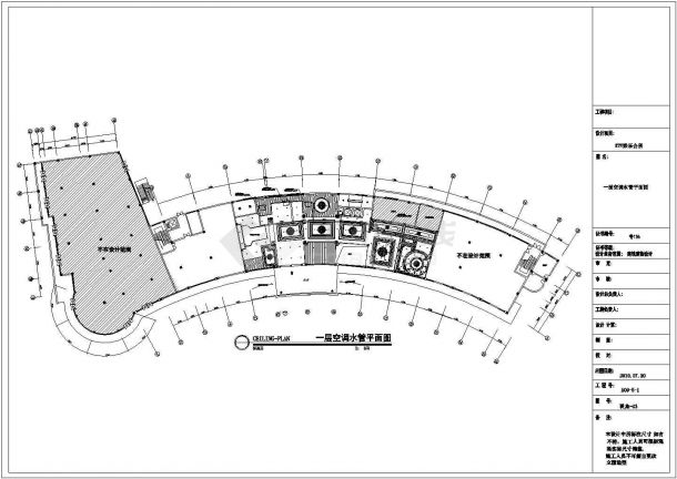  Indoor Air Conditioning Ventilation and Smoke Control Design Drawing of Chaohu Recreational Club KTV Area - Figure 1