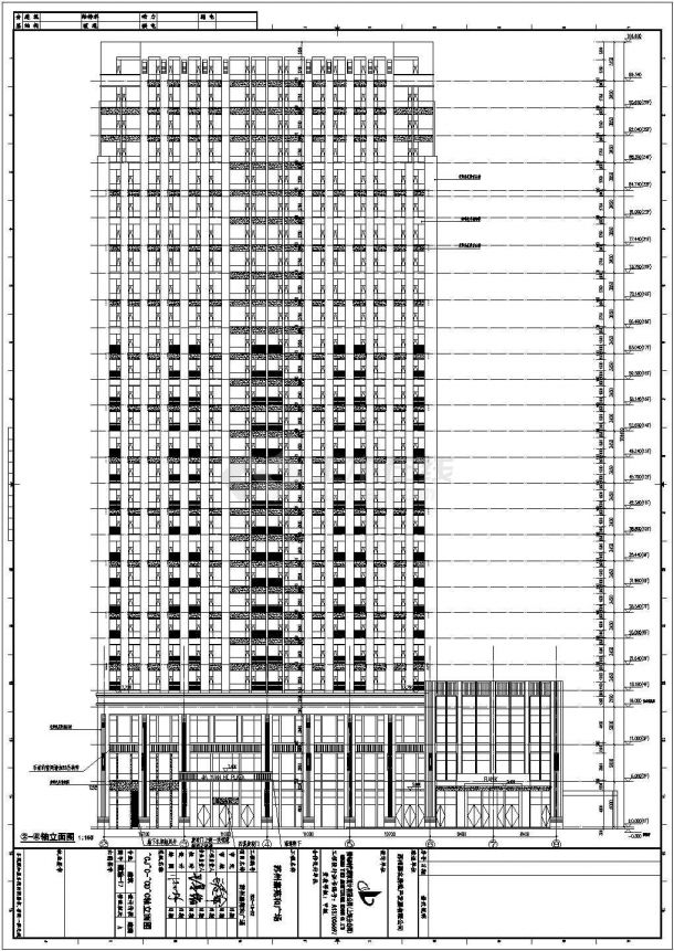 苏州某26层酒店综合楼建筑设计方案-图二