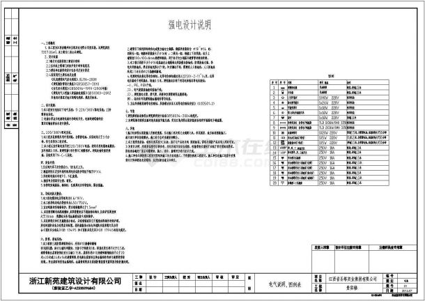 江西省赣州市某公司4层贵宾楼电气设计施工图-图一
