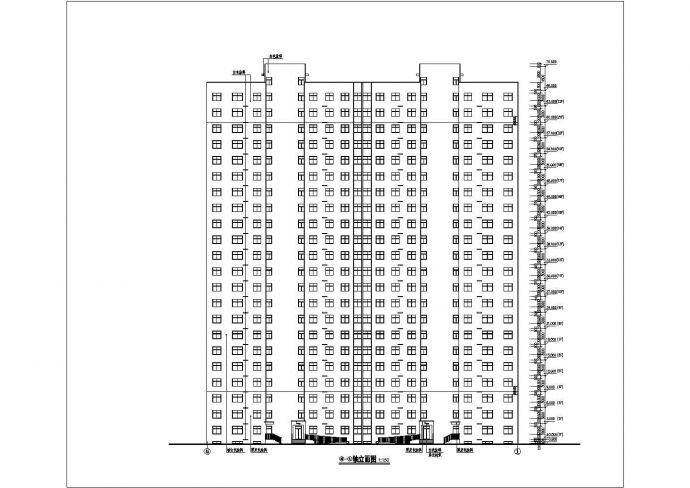 某地区22层剪力墙结构住宅楼建筑设计方案图纸_图1
