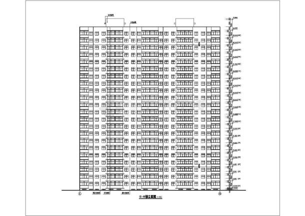 某地区22层剪力墙结构住宅楼建筑设计方案图纸-图二