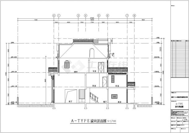 汤臣三八河某三层砖混别墅建筑设计方案图-图二