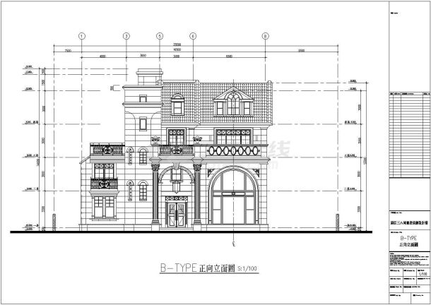 某地区三层带夹层别墅建筑设计方案图纸-图一