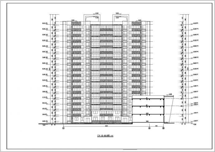 某地区17层商业住宅楼建筑设计方案图纸_图1