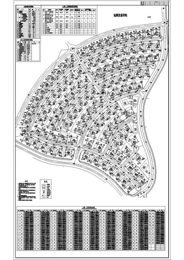 北京某地别墅小区规划设计总平面图-图一