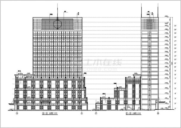 某地区21层商业综合楼建筑设计方案-图二