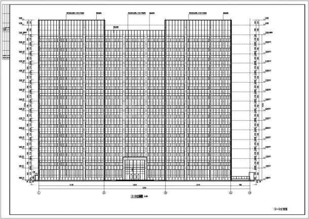 重庆某15层灯具厂房建筑设计施工图-图一