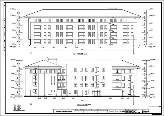 西安某区四层幼儿园建筑设计施工图_图1