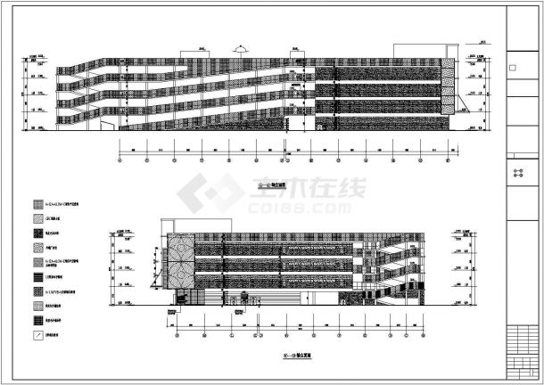 北京某四层商业综合楼建筑设计施工图-图一