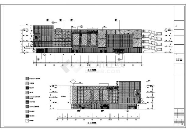 北京某四层商业综合楼建筑设计施工图-图二