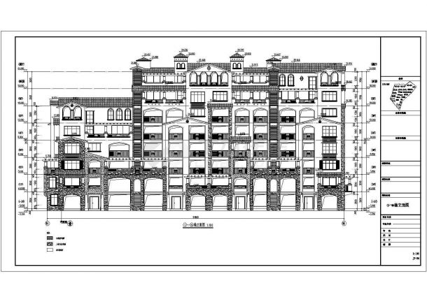 某住宅小区6层住宅楼建筑设计施工图-图一