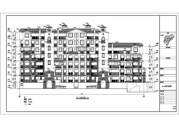 某住宅小区6层住宅楼建筑设计施工图-图二