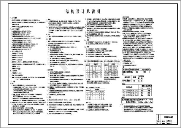 某门式钢架结构带吊车厂房结构施工图-图一