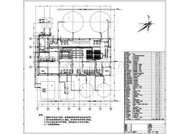 一整套配置超滤反渗透施平面工图纸-图一