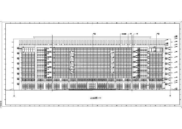 【内蒙古】某集团9层框架结构办公楼建筑施工图-图二