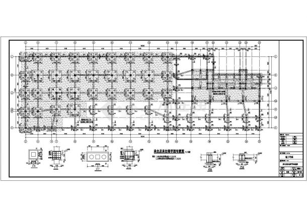 某市2层框架结构地下车库结构主体施工图-图二