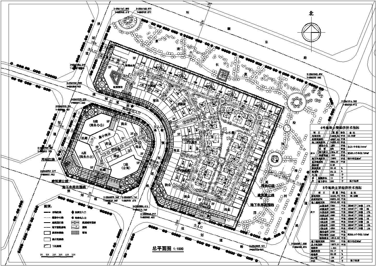桂林某欧式别墅小区总平面规划方案图