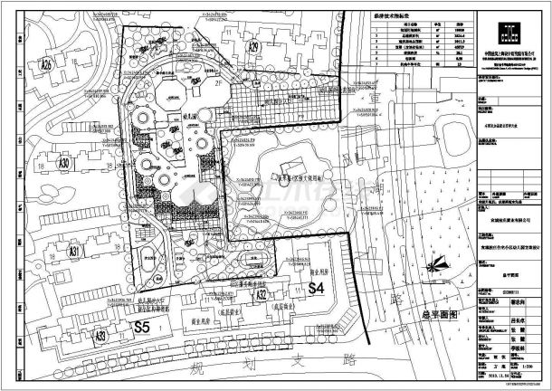 某居住小区幼儿园建筑设计总平面规划方案-图一