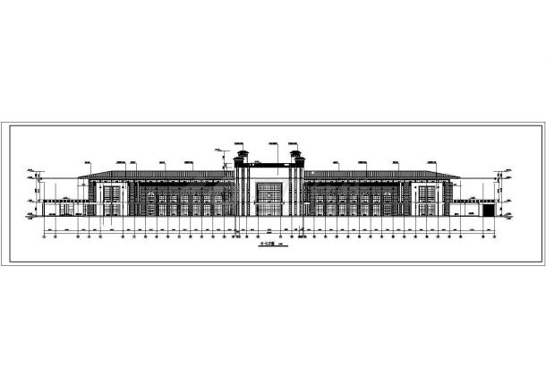 某地火车站二层候车厅建筑设计方案-图二