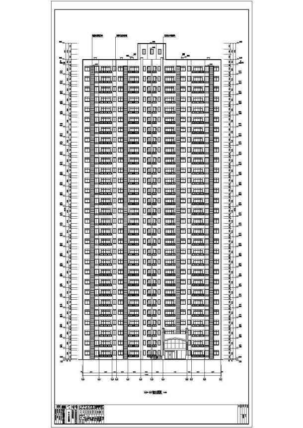 四川某29层框架剪力墙结构住宅建筑扩初图-图一