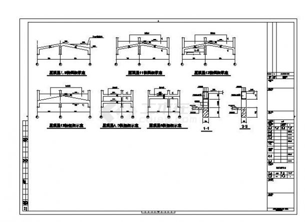 某框架结构标准厂房改建加固结构施工图-图二