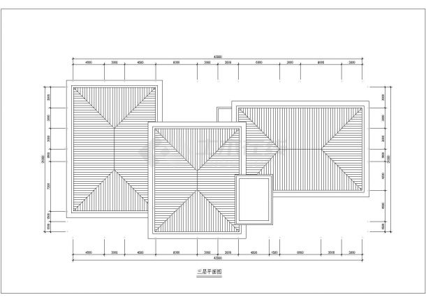 某三层框架结构简欧风格会所建筑方案图-图二