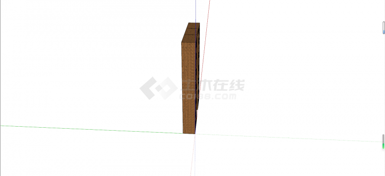 中式组件木质屏风隔断su模型-图二