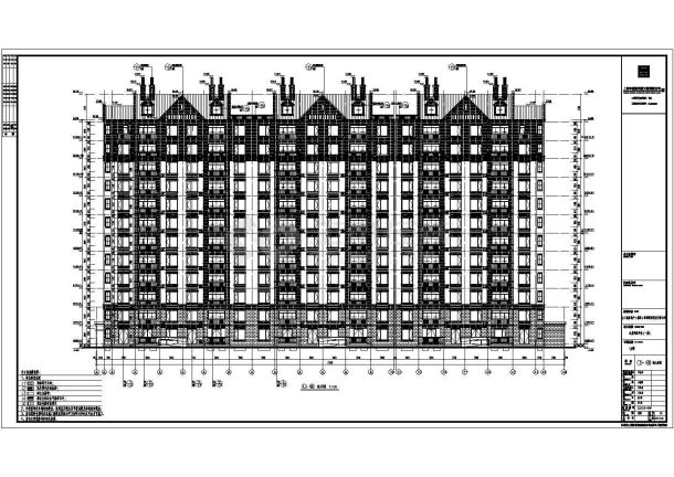 某11层商品住宅楼建筑设计施工图-图一