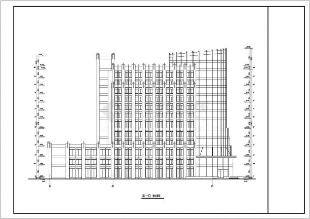 某地区四星级酒店建筑方案设计图纸-图二