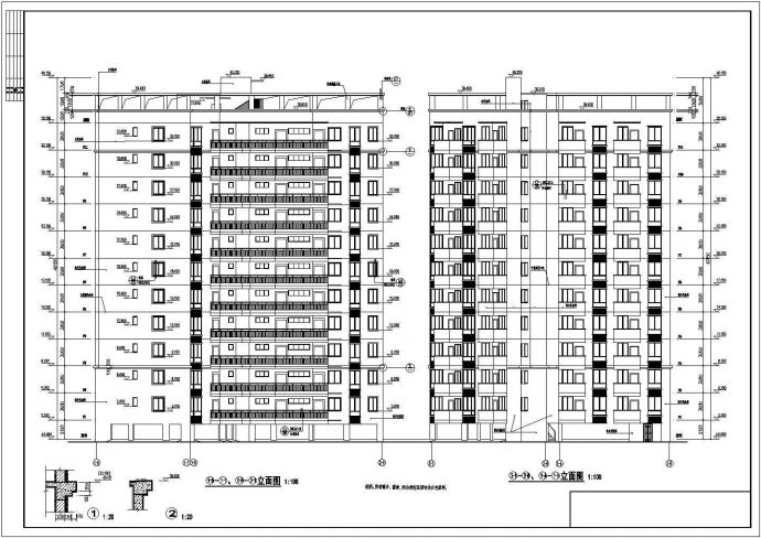 南方某地区12层住宅楼建筑设计施工图_图1