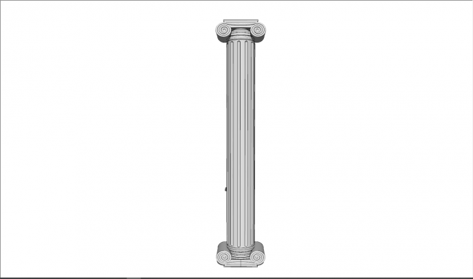 一个传统样式罗马柱su模型_图1