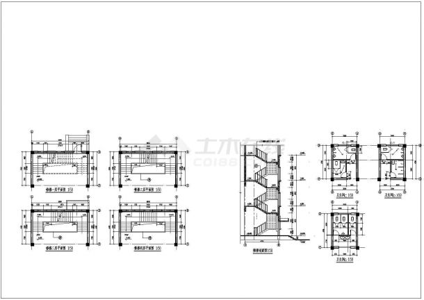 某地3层框架结构生产用房全套建筑施工图-图二