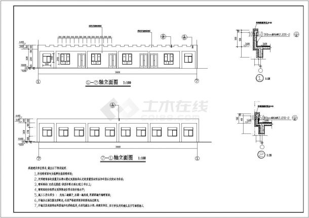 某地区一层幼儿园建筑设计施工图纸-图一