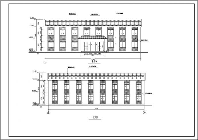 某地小型二层办公楼建筑设计施工图_图1
