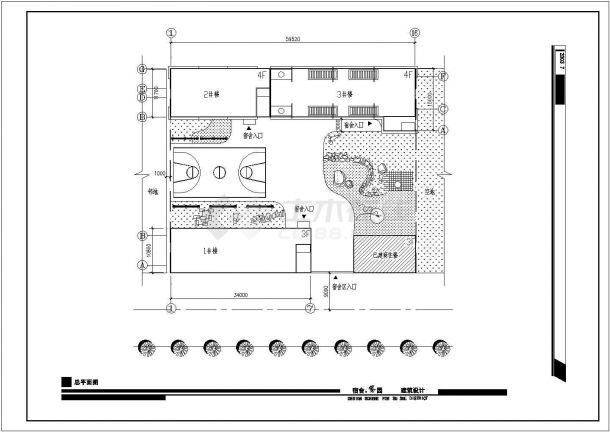某地区四层宿舍楼建筑方案设计图纸-图二