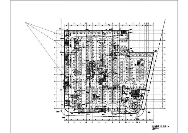 广东某8层大型商业中心建筑设计平面方案-图一