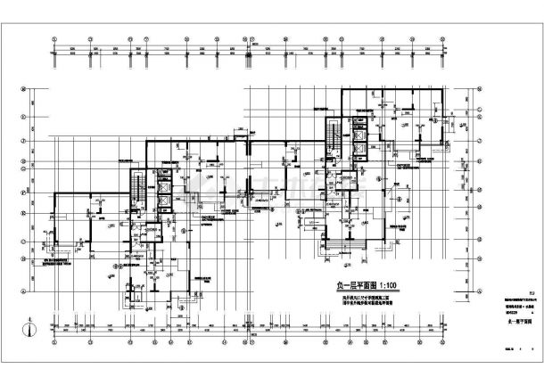 某地30层住宅楼建筑设计平面方案图-图二