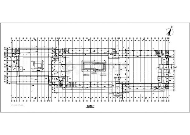某地六层框架教学楼建筑初步平面设计图纸-图一