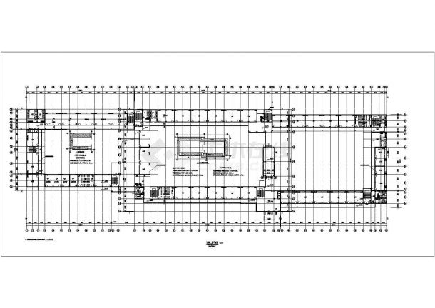 某地六层框架教学楼建筑初步平面设计图纸-图二